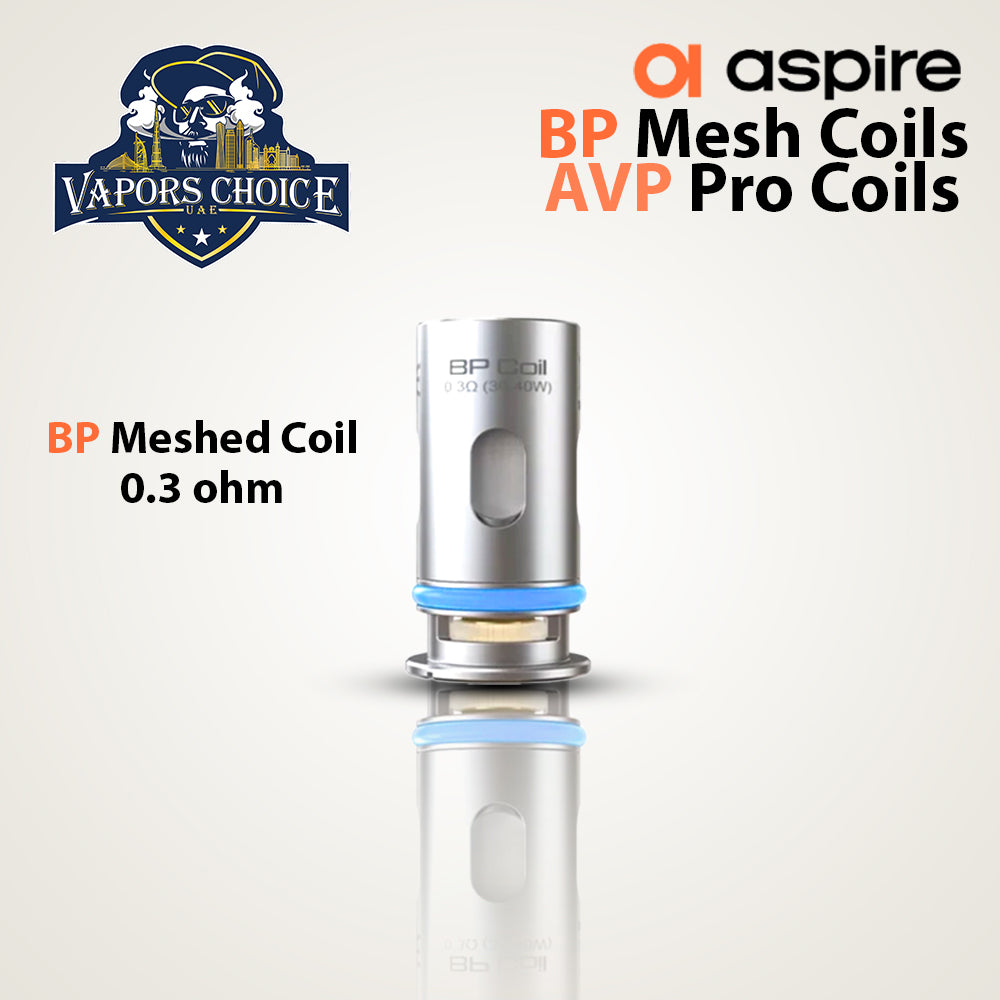 ASPIRE BP Mesh Coils & AVP Pro Replacement Coils BP Meshed Coil 0.3 ohm UAE Sharjah